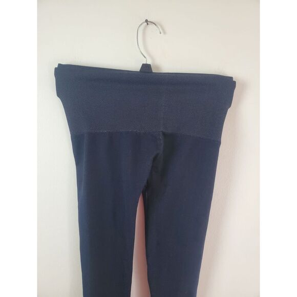 Spanx Assets Capri Leggings Small Womens Mid Rise Blue Skinny Leg Casual Bottoms - Picture 3 of 5